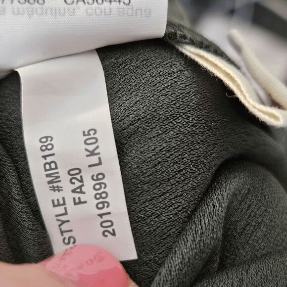 Madewell Tie Waist Huston Pull On Crop Wide Leg Pants MB189 Women's Green Size S - Picture 5 of 5